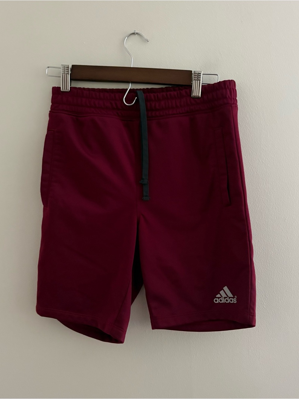 Adidas men’s small dark red maroon shorts